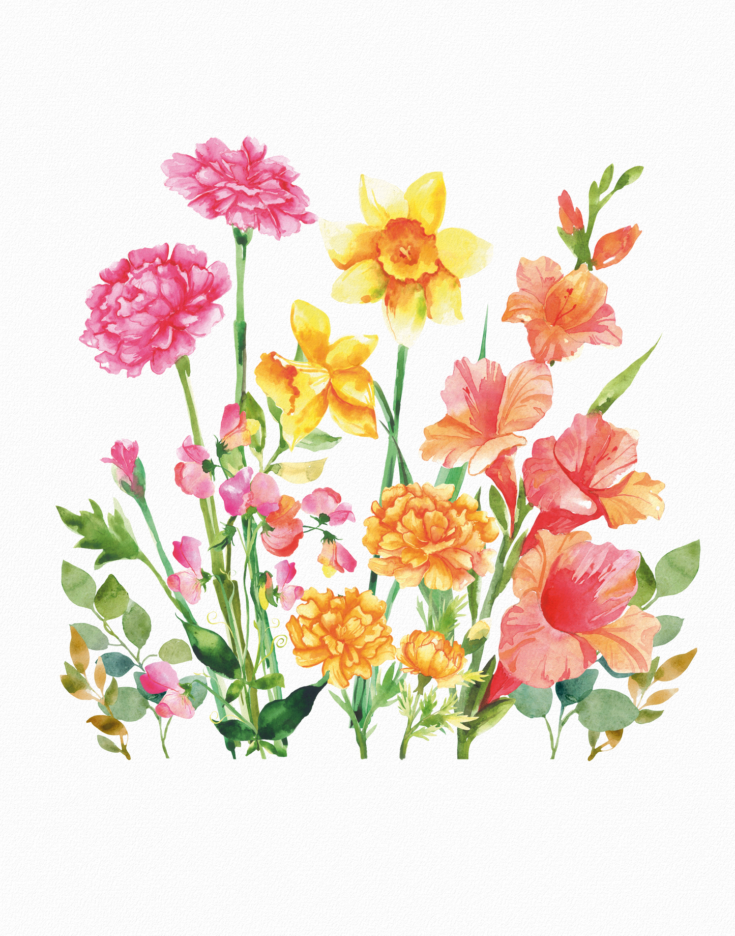 Custom Watercolor Family Bouquet
