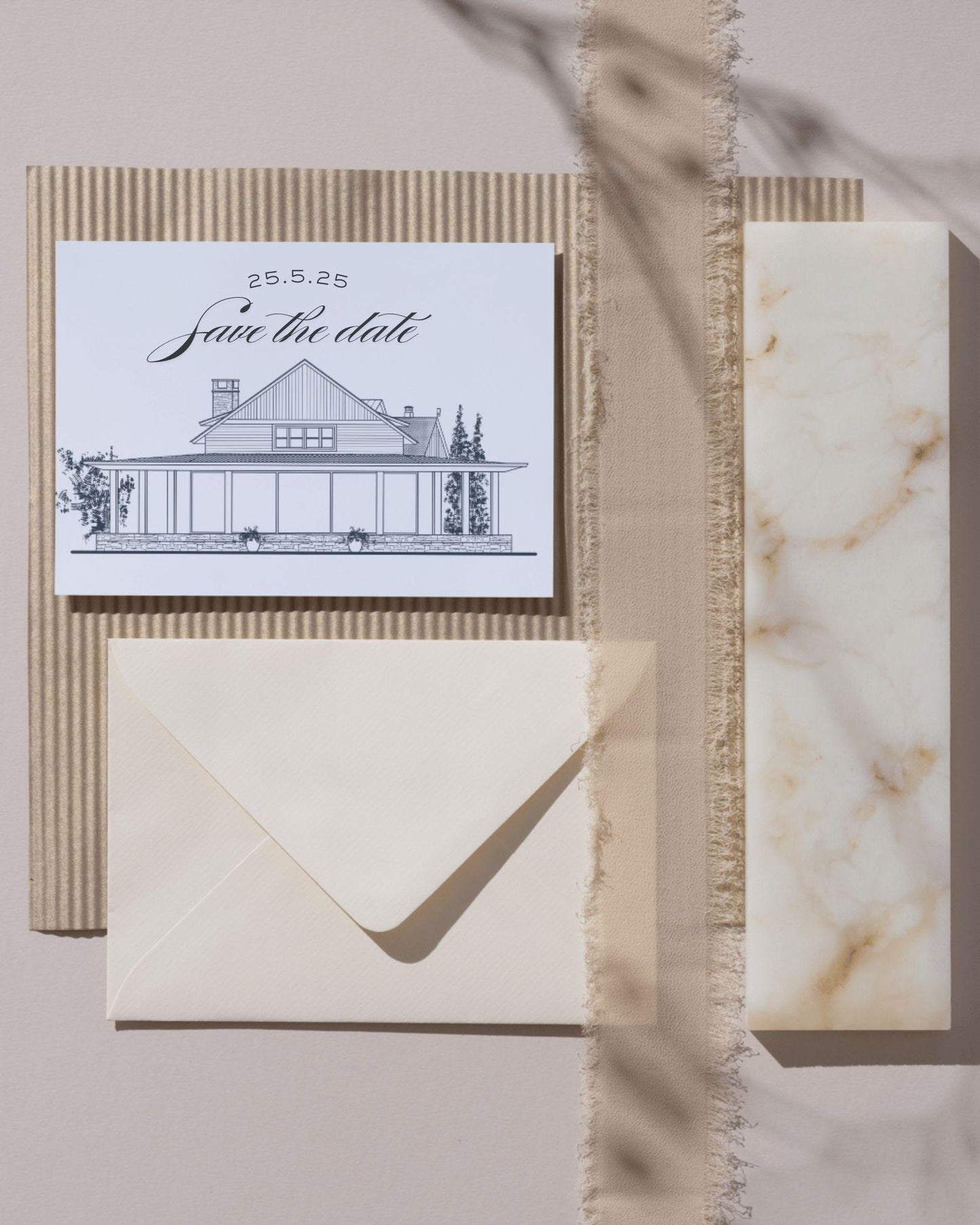 Custom Wedding Venue Sketch: Personalized Line Art Illustration