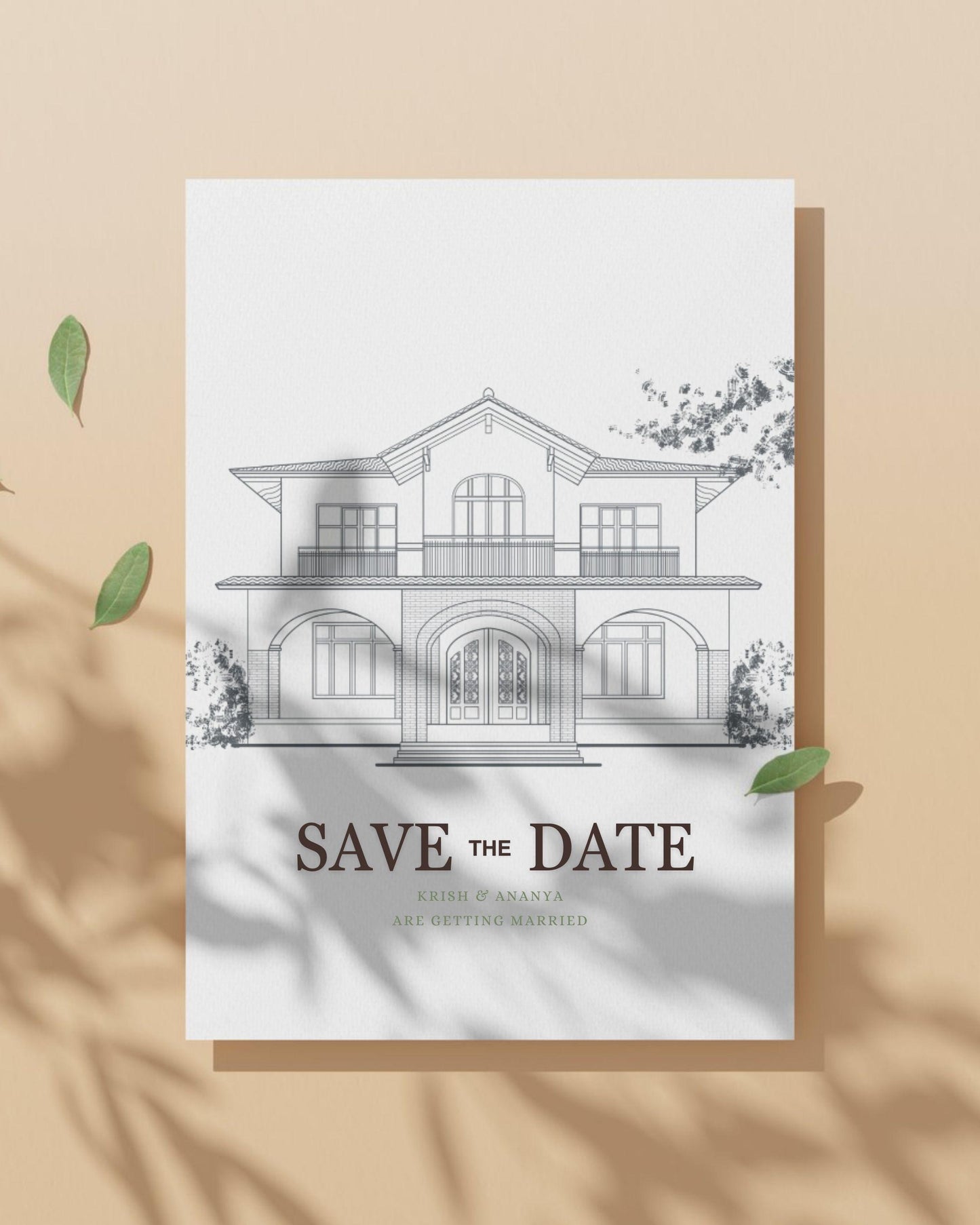 Custom Wedding Venue Sketch: Personalized Line Art Illustration