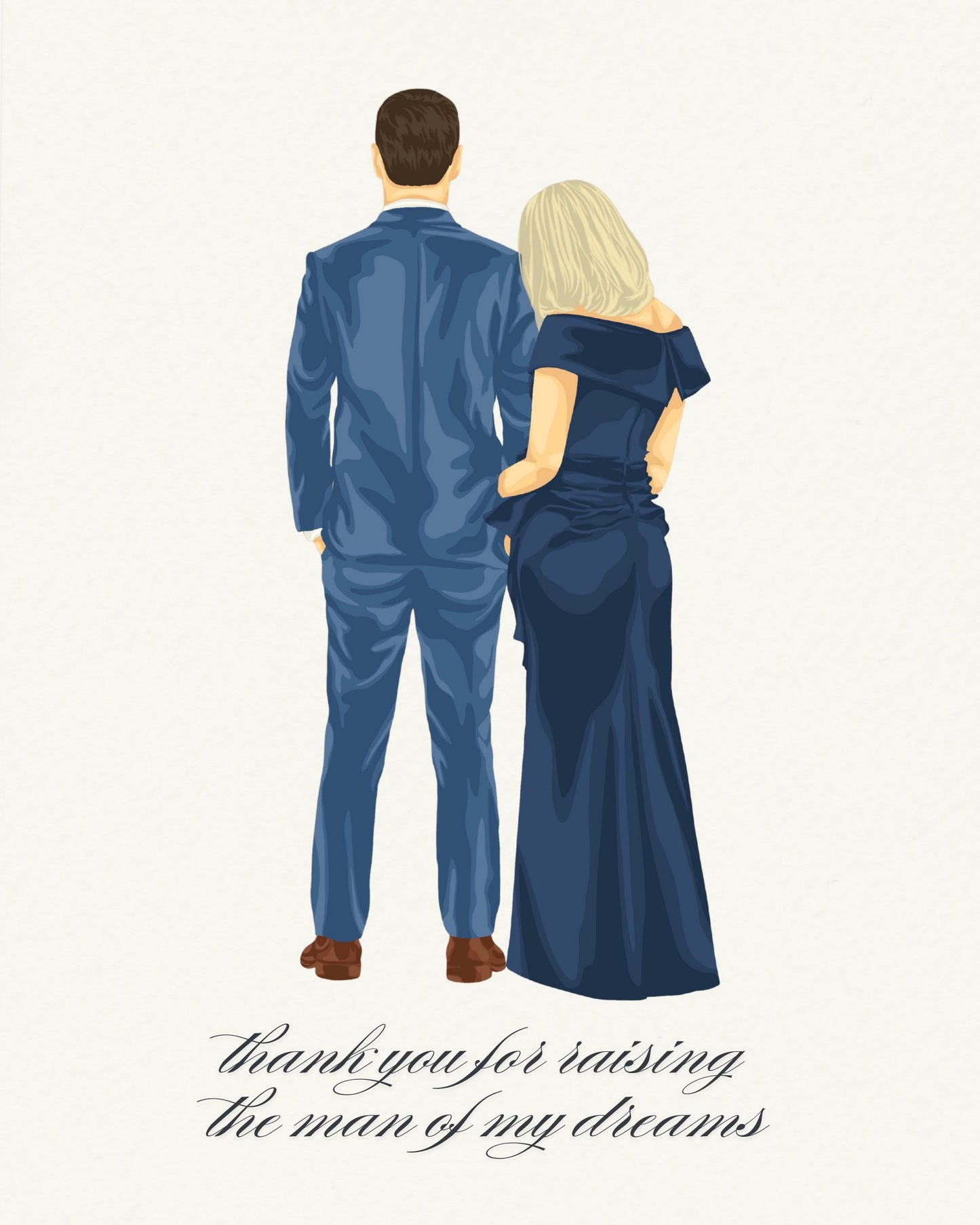 Mother of the Groom Gift Custom Drawing