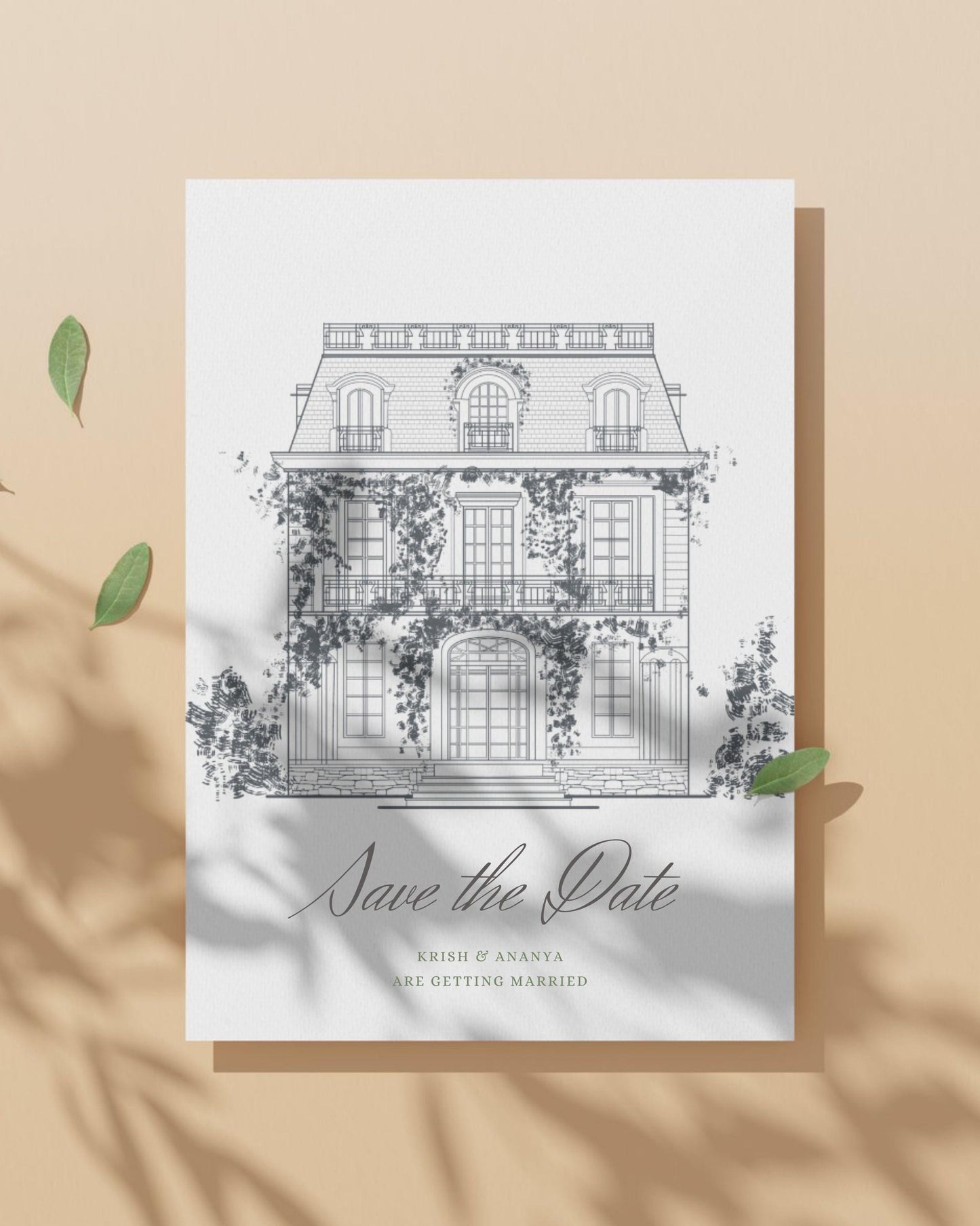 Custom Wedding Venue Sketch: Personalized Line Art Illustration