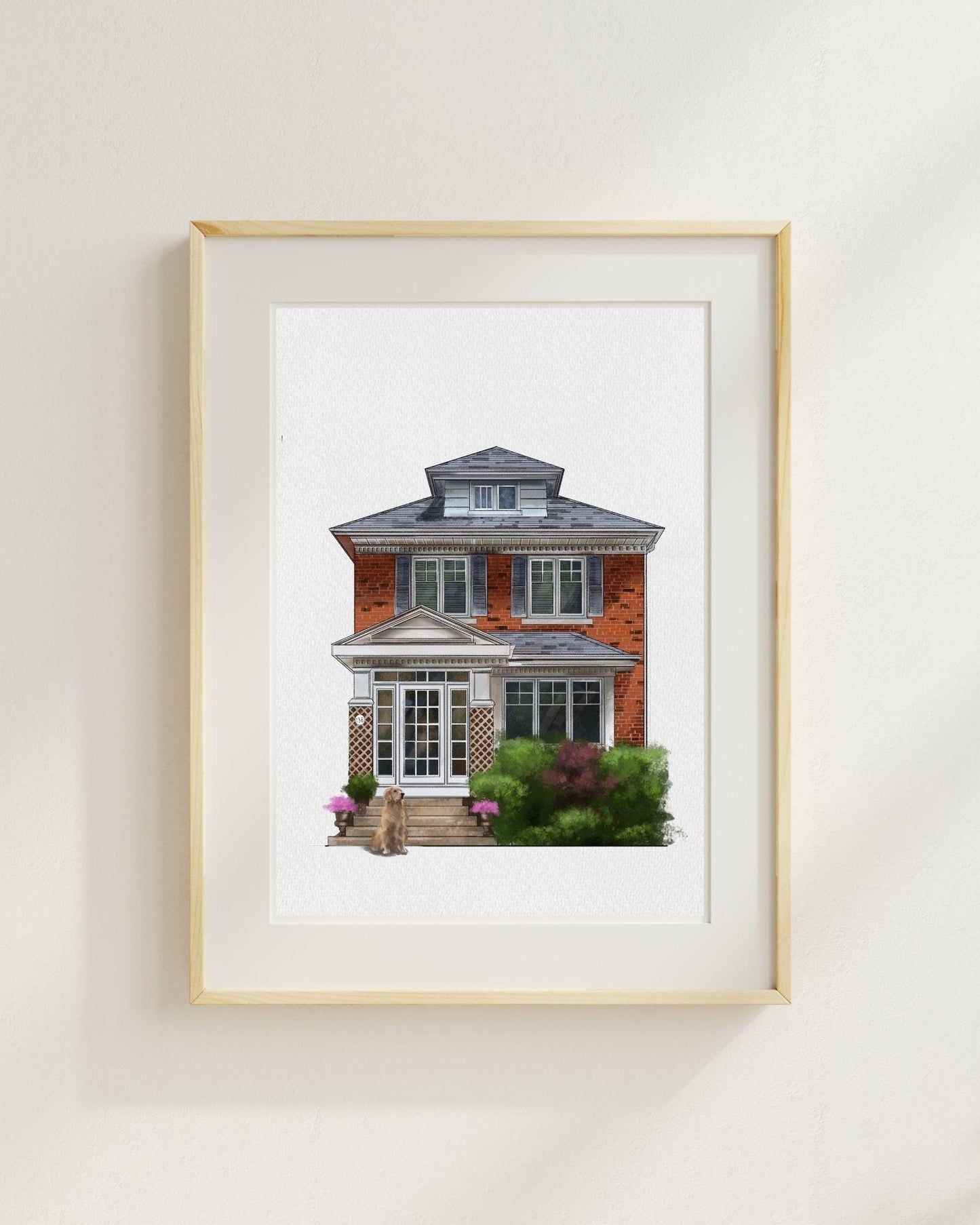 Alternative Guest Book Wedding Venue Watercolor Art