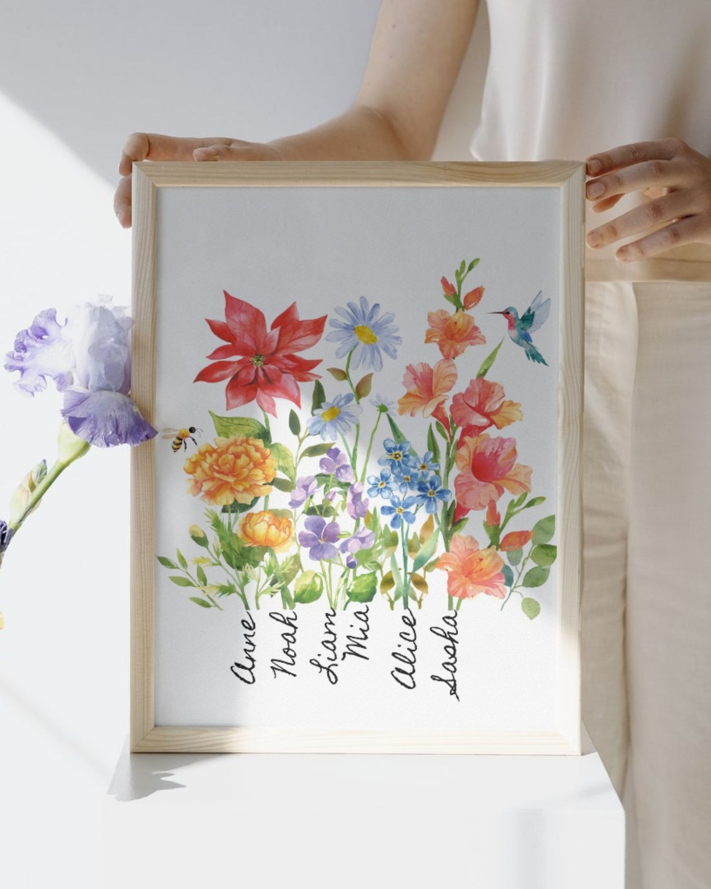 Custom Watercolor Family Bouquet