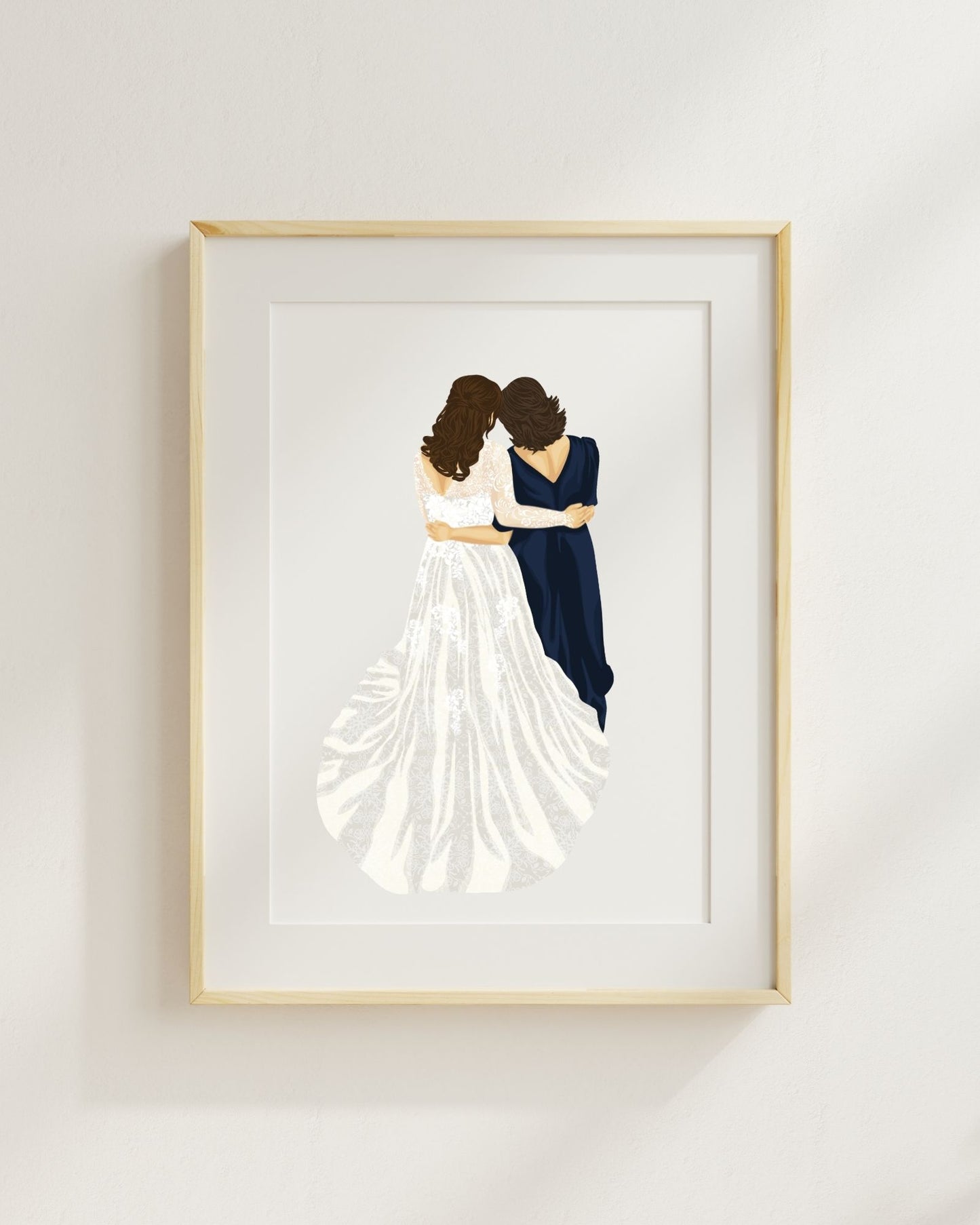 Mother of the Bride Gift Personalized Drawing