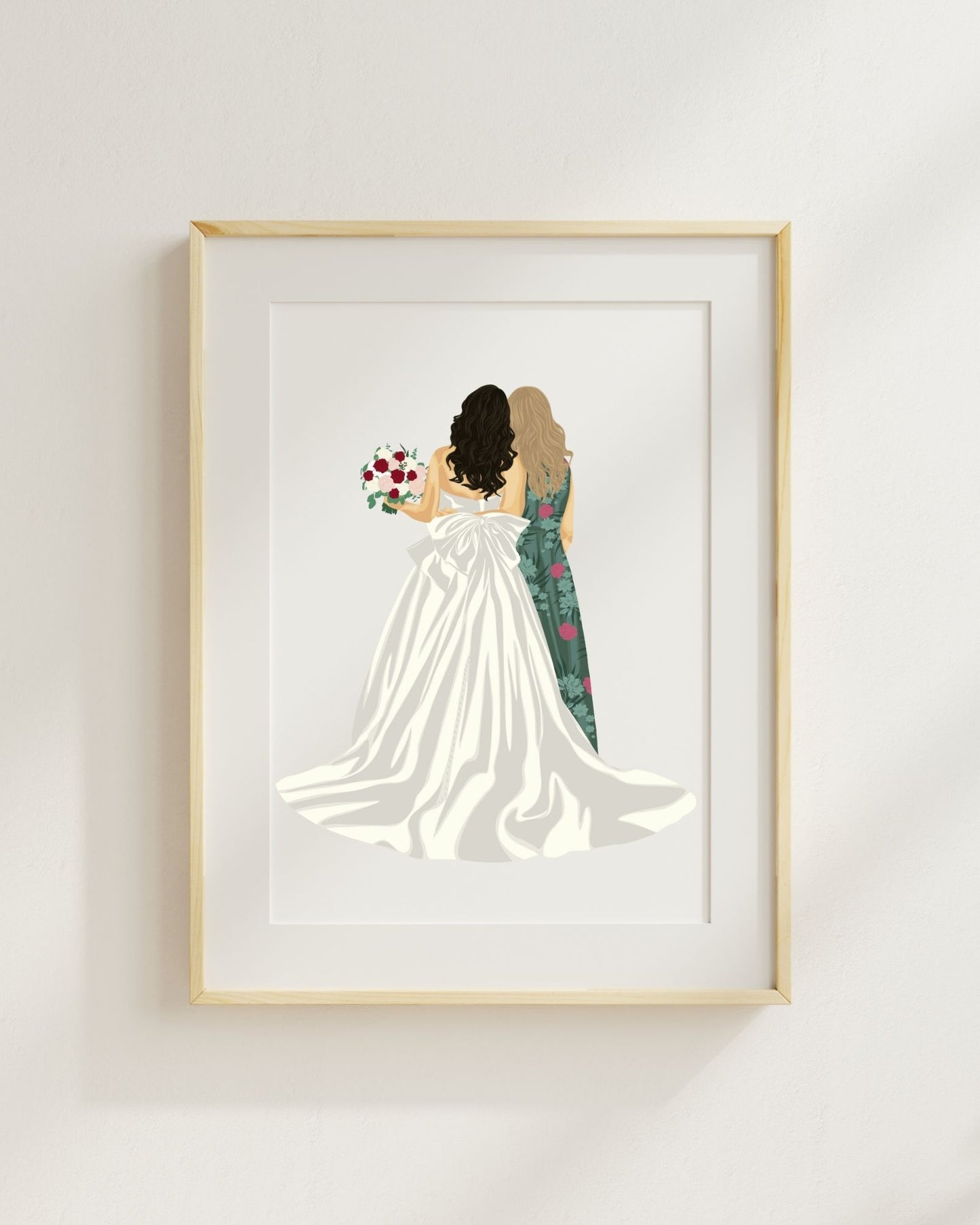 Mother of the Bride Gift Personalized Drawing